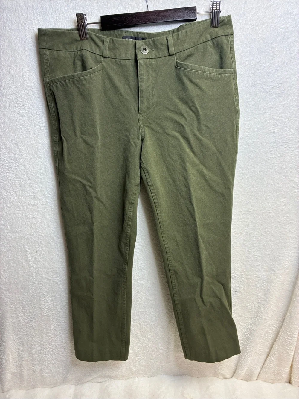 Banana Republic Olive Green Stretch Chinos
